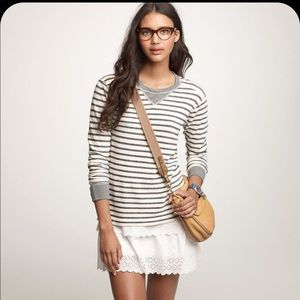 J.CREW coastline striped pullover